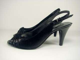 Bandolino Womens Black All MY LOVE Sling back Pumps Heels Shoes Sz 6.5