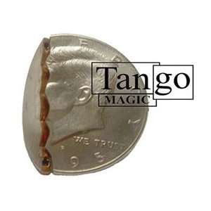   Out Quarter w/ Piece Internal coin magic trick toy 