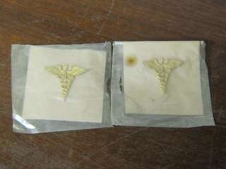 Original WWII Medical Officers Collar Insignia Devices  