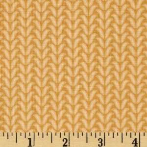  44 Wide Deco Metric Petals Mustard Fabric By The Yard 