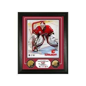  Mikka Kiprusoff Calgary Flames 24KT Gold Coin Photo Mint 