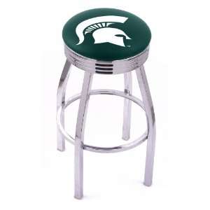 Michigan State University 30 Single ring swivel bar stool with Chrome 