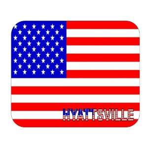  US Flag   Hyattsville, Maryland (MD) Mouse Pad Everything 