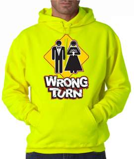 Wrong Turn Marriage Funny 50/50 Pullover Hoodie  