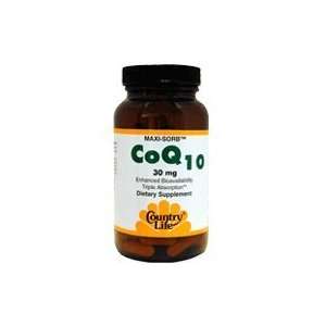  Country Life   Maxi Sorb CoQ10   30 mg   120 softgels 
