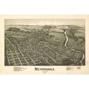  1900 map of Meyersdale, Pennsylvania