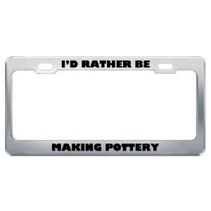   Be Making Pottery Metal License Plate Frame Tag Holder Automotive