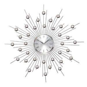  Silver Wall Decor Metal Clock