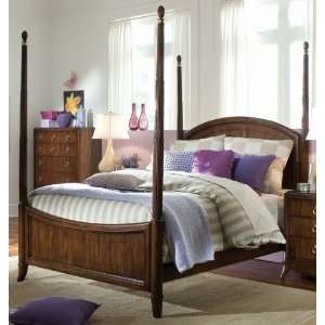  Lea Rhapsody Twin Poster Bed with Cherry Finish