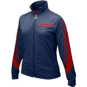  Nike Cleveland Indians Navy Blue Ladies Mesh Jacket 