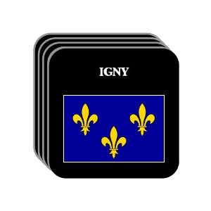 Ile de France   IGNY Set of 4 Mini Mousepad Coasters 