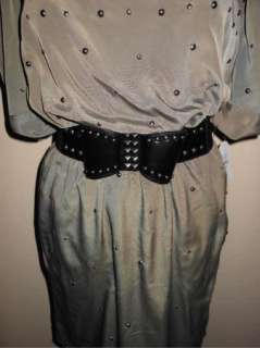 NWT Jessica Simpson Bow Belt Studded Dress 12 $148  