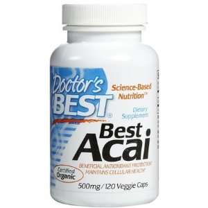 Doctors Best Acai 500 mg VCaps, 120 ct (Quantity of 1 