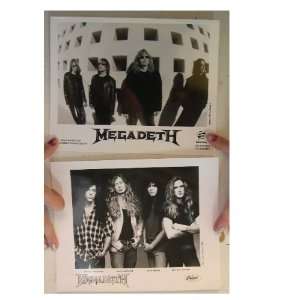  Megadeth Press Kit and 2 Photos Countdown To Extinction 