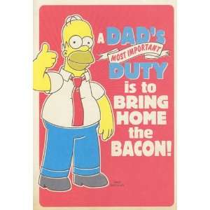  Greeting Card Birthday Simpsons A Dads Most Important 