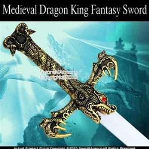 Hand And A Half Dragon King Medieval Fantasy Sword  Sports 