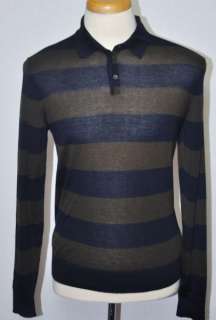 Authentic Malo Two Tone Cashmere Polo Style Sweater US L EU 52  