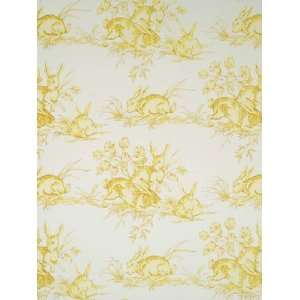  Scalamandre McgregorS Garden   Lemon On Cream Wallpaper 