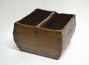 Old Chinese Wooden Bucket Rice Measure Dou MAR12 26  