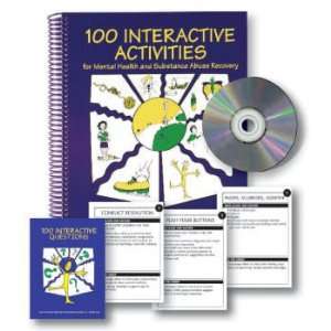  100 Interactive Activities Book & Cards Set MS Ed, RN 