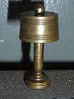 VINTAGE SOLID BRASS DOLLHOUSE MINIATURE LAMP NICE DETAIL ONLY 2 TALL 
