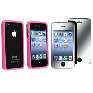 Bumper Case with Mirror Screen Guard Protector Compatible With iPhone 