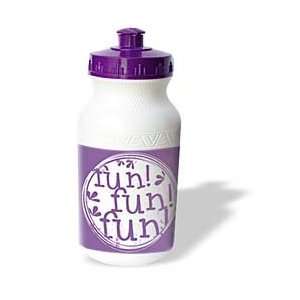   Fun Word Art   Purple Fun Word Art   Water Bottles