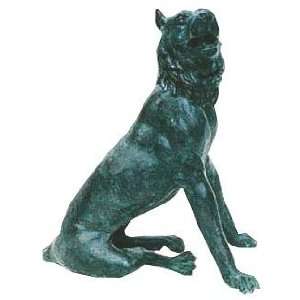  Galleries SRB992379 Sitting Tiger Left Bronze