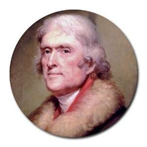  President Thomas Jefferson round mouse pad Office 