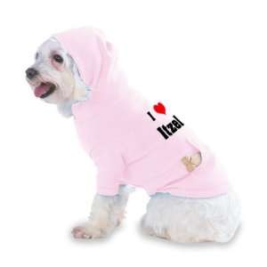  I Love/Heart Itzel Hooded (Hoody) T Shirt with pocket for 