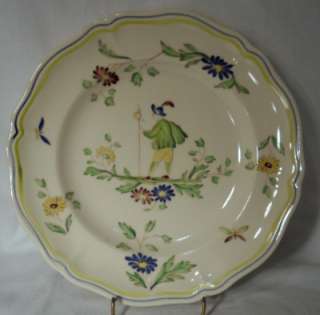 LONGCHAMP china MOUSTIERS pattern Dinner Plate  