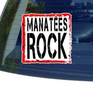  Manatees Rock   Window Bumper Laptop Sticker Automotive