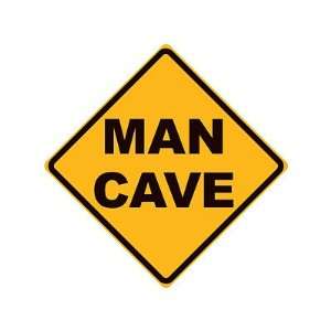  Man Cave Yellow Street Tin Sign