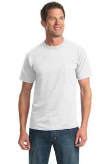 JERZEES   50/50 Cotton/Poly Pocket T Shirt. 29MP  