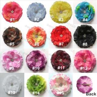10 Lot daisy jewel flower baby hair bow headband #2B010  