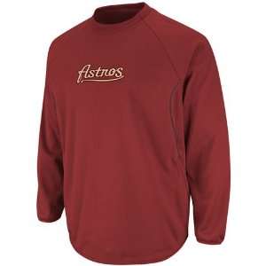  Houston Astros Therma Base Tech Fleece Sweatshirt (Crimson 