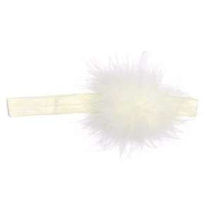  White Marabou Flowerette