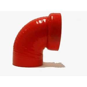  OBX Reinforced Silicone 90° Elbow Reducer   Red 2.50 3 