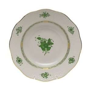  Herend Chinese Bouquet Green Rim Soup Plate Kitchen 