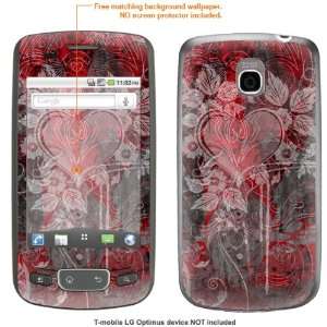  Protective Decal Skin STICKER for T Mobile LG Optimus case 