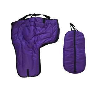  Western Saddle Carrier Bridle Bag Purple Set Sports 
