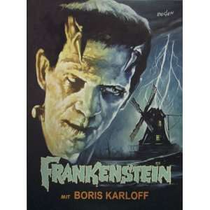 Frankenstein   Painted Movie Poster (By Artist Kurt Degen)  