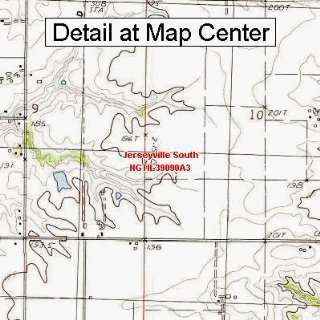 USGS Topographic Quadrangle Map   Jerseyville South, Illinois (Folded 