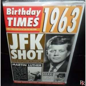  Birthday Times Sound Card JFK Assassination