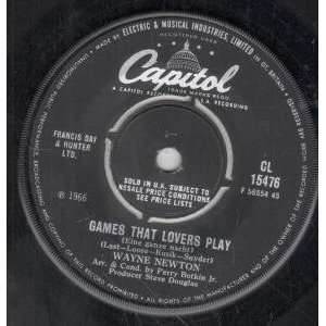  GAMES THAT LOVERS PLAY 7 INCH (7 VINYL 45) UK CAPITOL 