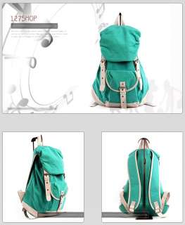   Womens Handbag Canvas Schoolbag Bag Leisure Backpack 7 Colors  