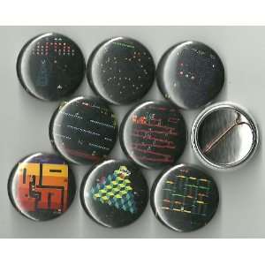  Arcade Classics Lot of 8 1 Pinback Buttons/Pins 
