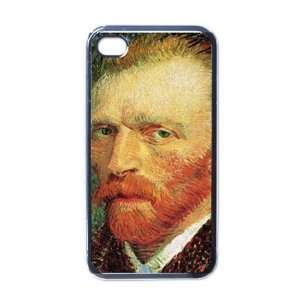  Self Portrait B By Vincent Van Gogh Black Iphone 4 