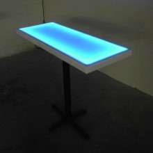 Light Up LED DJ Tables   Portable glowing tradeshow table  