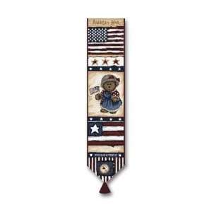  Boyds Bears Patriotic Tapestry Bell Pull Home of the Free 